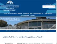 Tablet Screenshot of greencastlelakes.com
